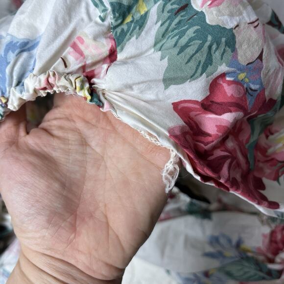 Vintage Ralph Lauren Lorraine Twin Size Fitted Sheet Cotton Pink Floral Romantic - Picture 4 of 6